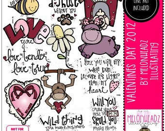 Valentine's Day clip art 2012 edition - Combo Pack