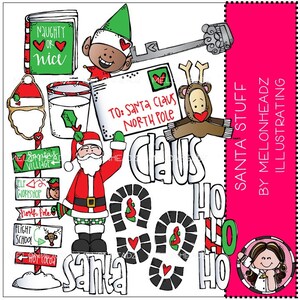 Santa Stuff clip art