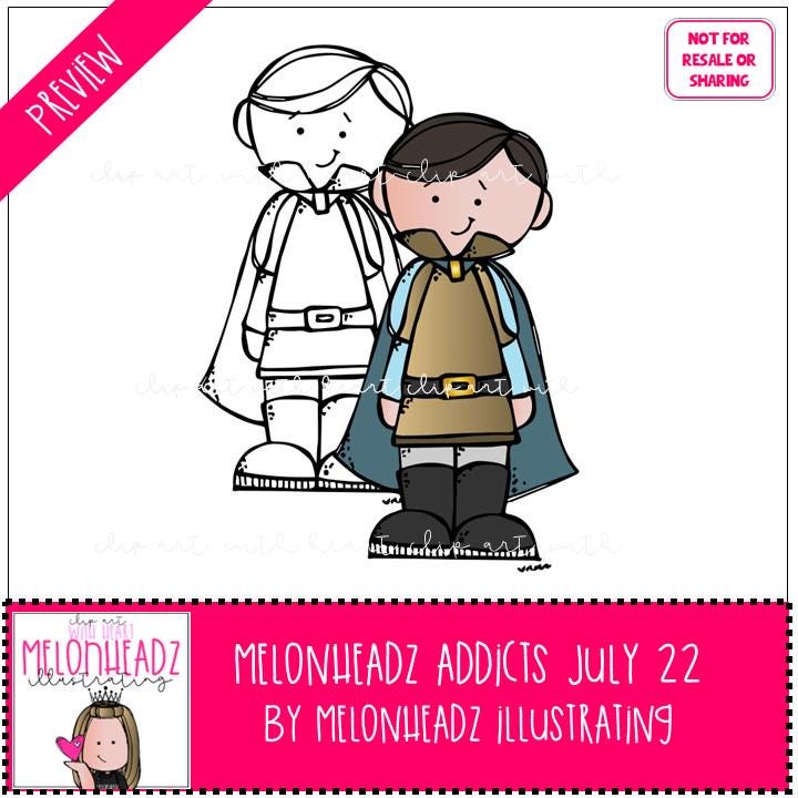 Melonheadz Addicts Clip Art - July 2022 Set - Mini - Etsy