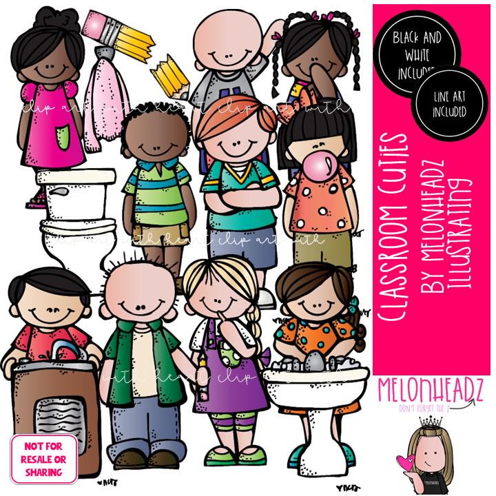 Classroom Cuties Clip Art, Class Jobs, Rules COMBO PACK - Etsy