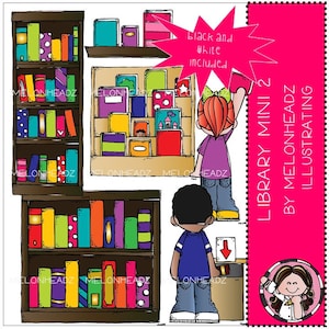 Library clip art - Set 2 - Mini