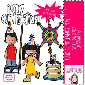 Feliz Cumpleanos clip art - Mini