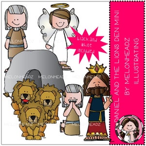 Daniel and the Lion&#39;s Den clip art
