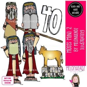Moses clip art 2, Bijbelmini
