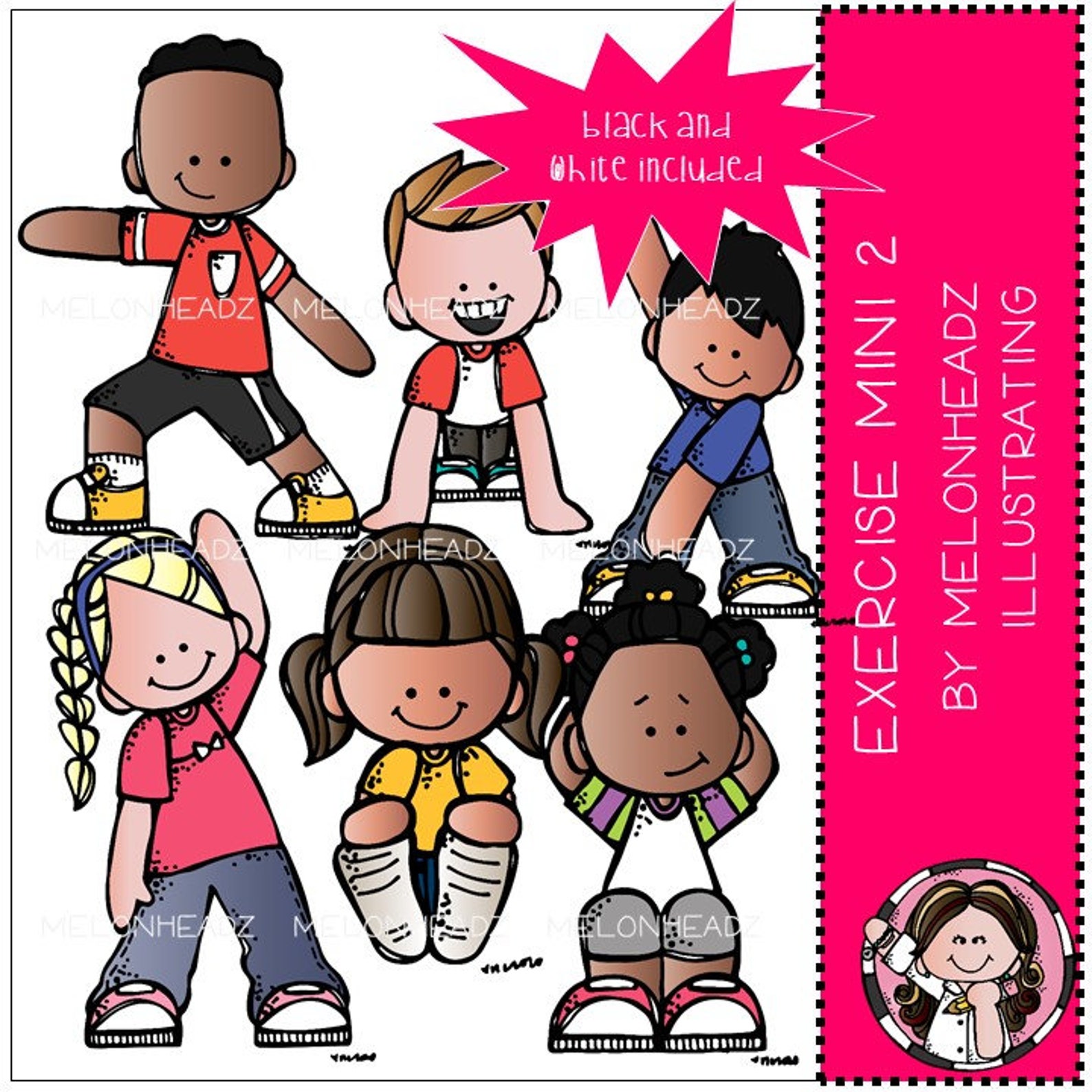 Exercise Clip Art Set 2 Mini Etsy Hong Kong