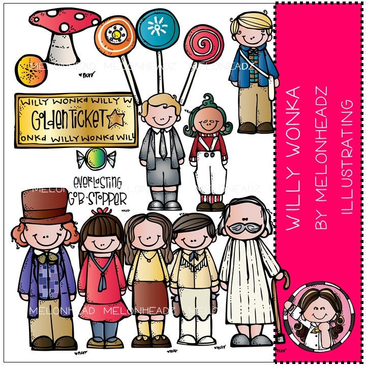 Willy Wonka Clip Art | Etsy Australia