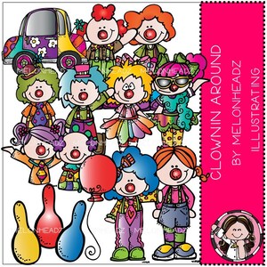 Clown clip art - Clownin Around - Combo Pack