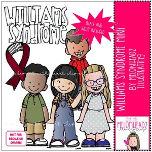 Williams Syndrome clip art  Mini