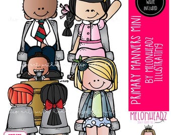 Primary Manners clip art, LDS Mini