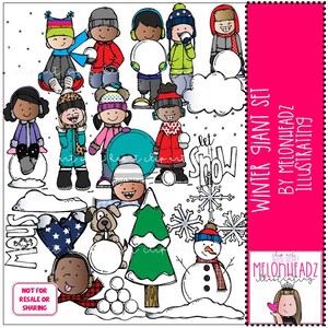 Winter clip art - GIANT set