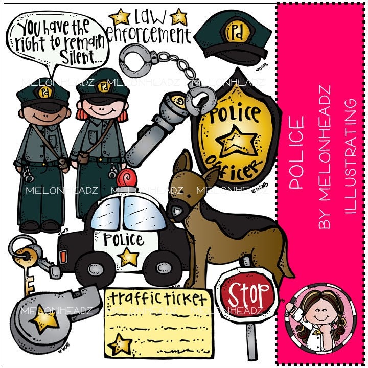 Police Clip Art Combo Pack - Etsy