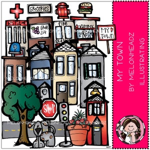 Meine Stadt-ClipArt-Grafiken