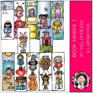 Monthly book-marks Part 1 - Printable