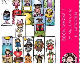 Monthly book-marks Part 1 - Printable