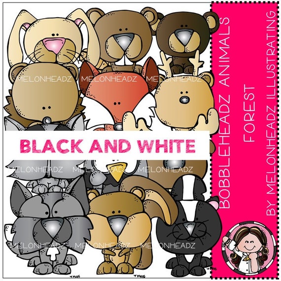 Rain Forest Animals clip art Bobbleheadz