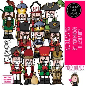 Nutcrackers clip art, Christmas COMBO PACK