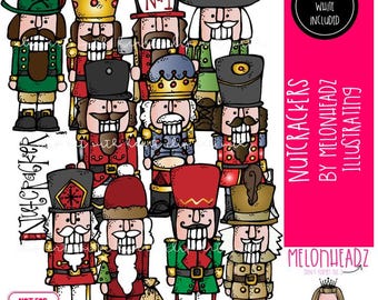 Nutcrackers clip art, Christmas COMBO PACK
