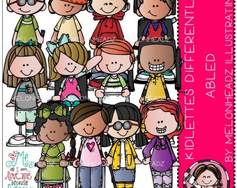 Differently Abled Clip Art Kidlettes COMBO PACK | Etsy
