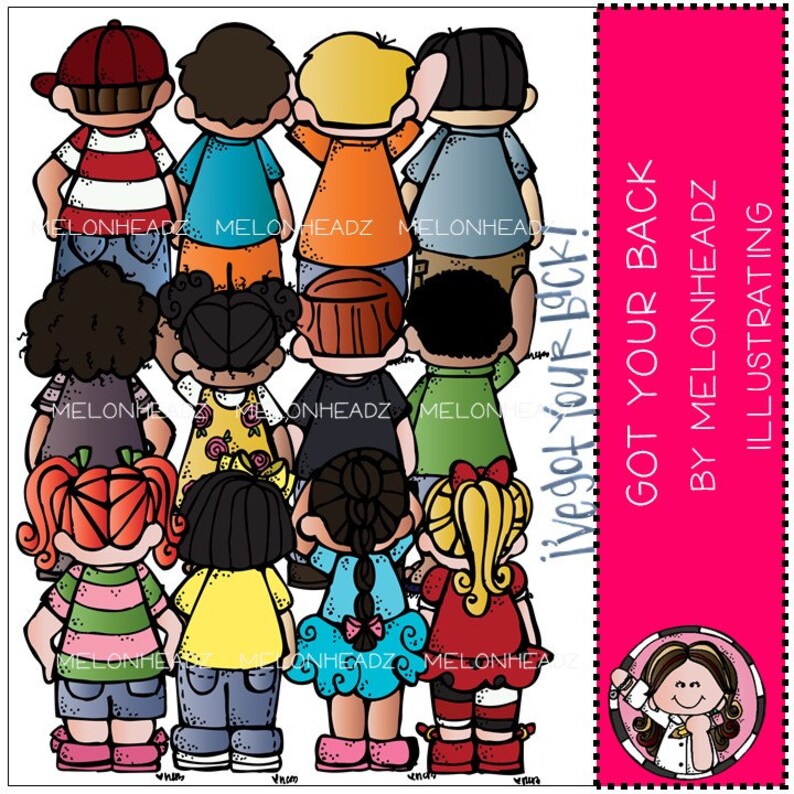 Got your back clip art COMBO PACK