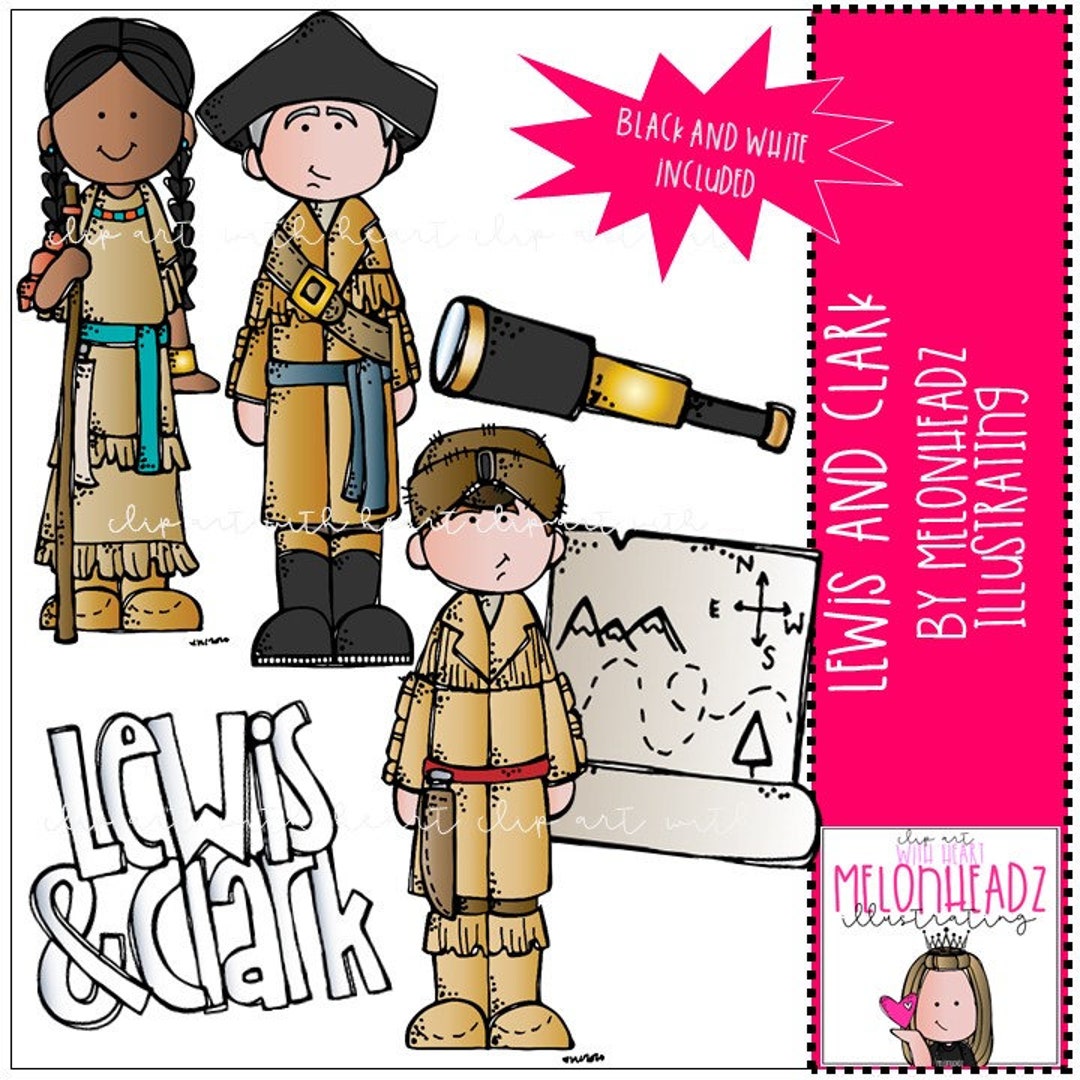 Lewis and Clark Clip Art Mini - Etsy