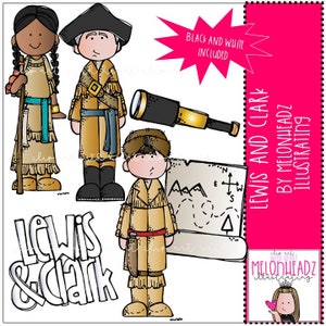 Lewis and Clark clip art - Mini