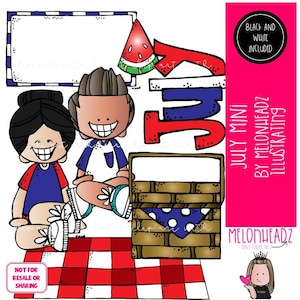 July clip art Picnic clip art 4th of July clip art Mini