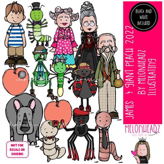 James and the Giant Peach 2022 Clip Art, Literature, Book