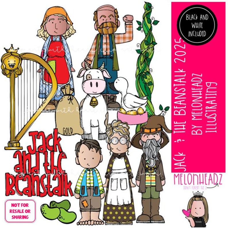 Jack and the Beanstalk 2025 Clip Art, Literature, Book Companion COMBO ...
