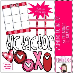 Valentine Tic Tac Toe clip art - Mini