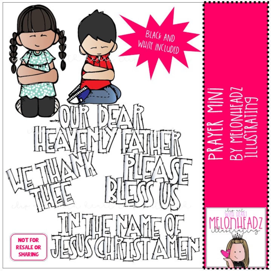Prayer Clipart Mini LDS Etsy