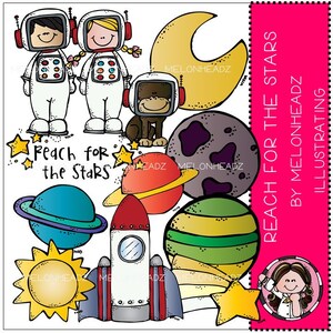Reach for the Stars clip art - Combo Pack