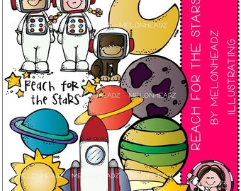 Reach for the Stars clip art - Combo Pack