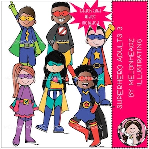 Superhero clip art - Adults - Mini