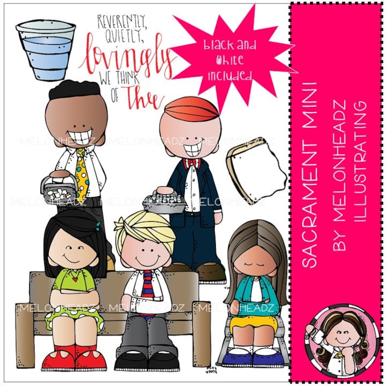 Sacrament Clip Art Mini LDS Etsy