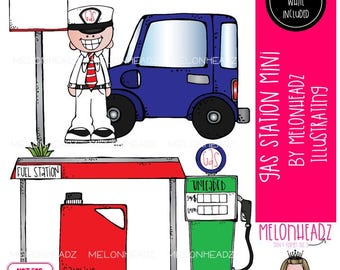 Tankstelle Clip Art, Auto, Zapfsäule Mini