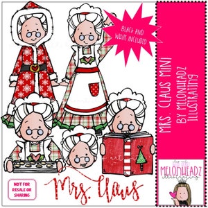 Mrs. Claus Winter Christmas CLIPART - Mini