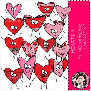 Hearts clip art - Set 4 - COMBO PACK