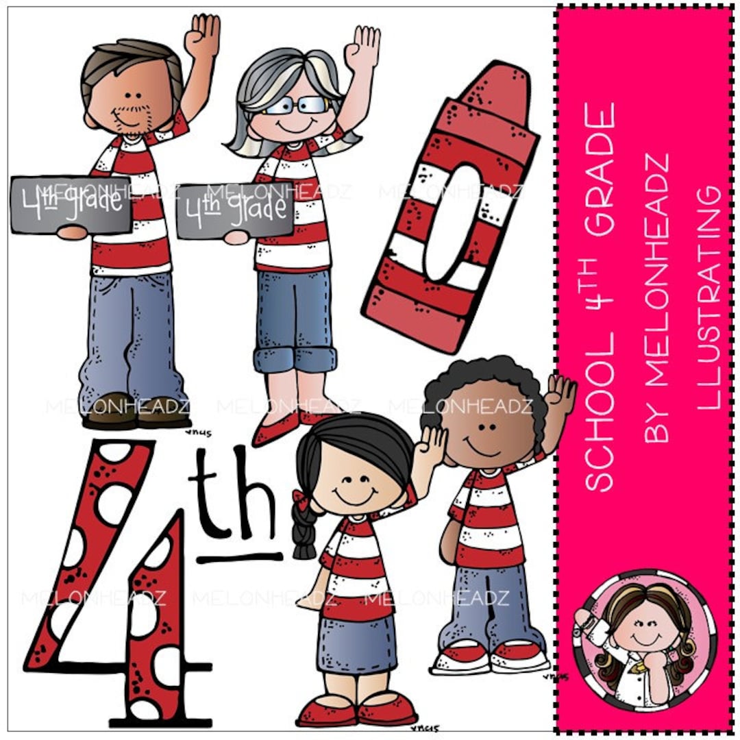 School 4th Grade Clip Art COMBO PACK - Etsy