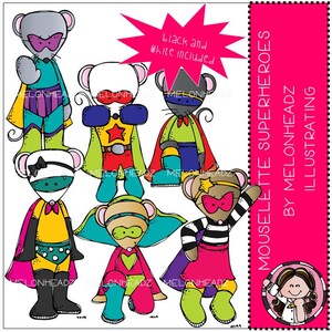 Mouselettes clip art - Superheroes - Mini