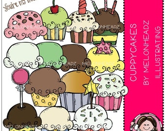 Cupcake clip art - Cuppycakes - Combo Pack