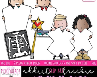 Melonheadz Addicts November 2025 clip art, Alphabet Mini