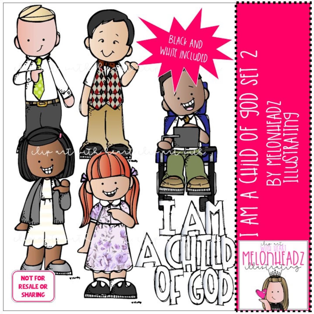 I Am a Child of God Set 2 Clipart Mini LDS Etsy