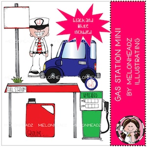 Gas Station clip art - Mini