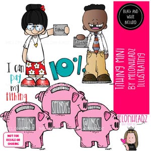 Tithing clip art, LDS Mini (digital download)