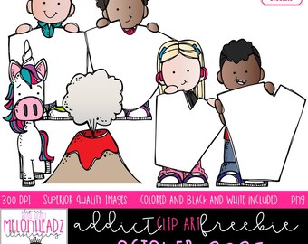 Melonheadz Addicts October 2025 clip art, Alphabet Mini