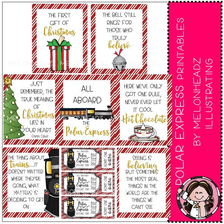 Polar Express Posters and Tickets Printables - Etsy