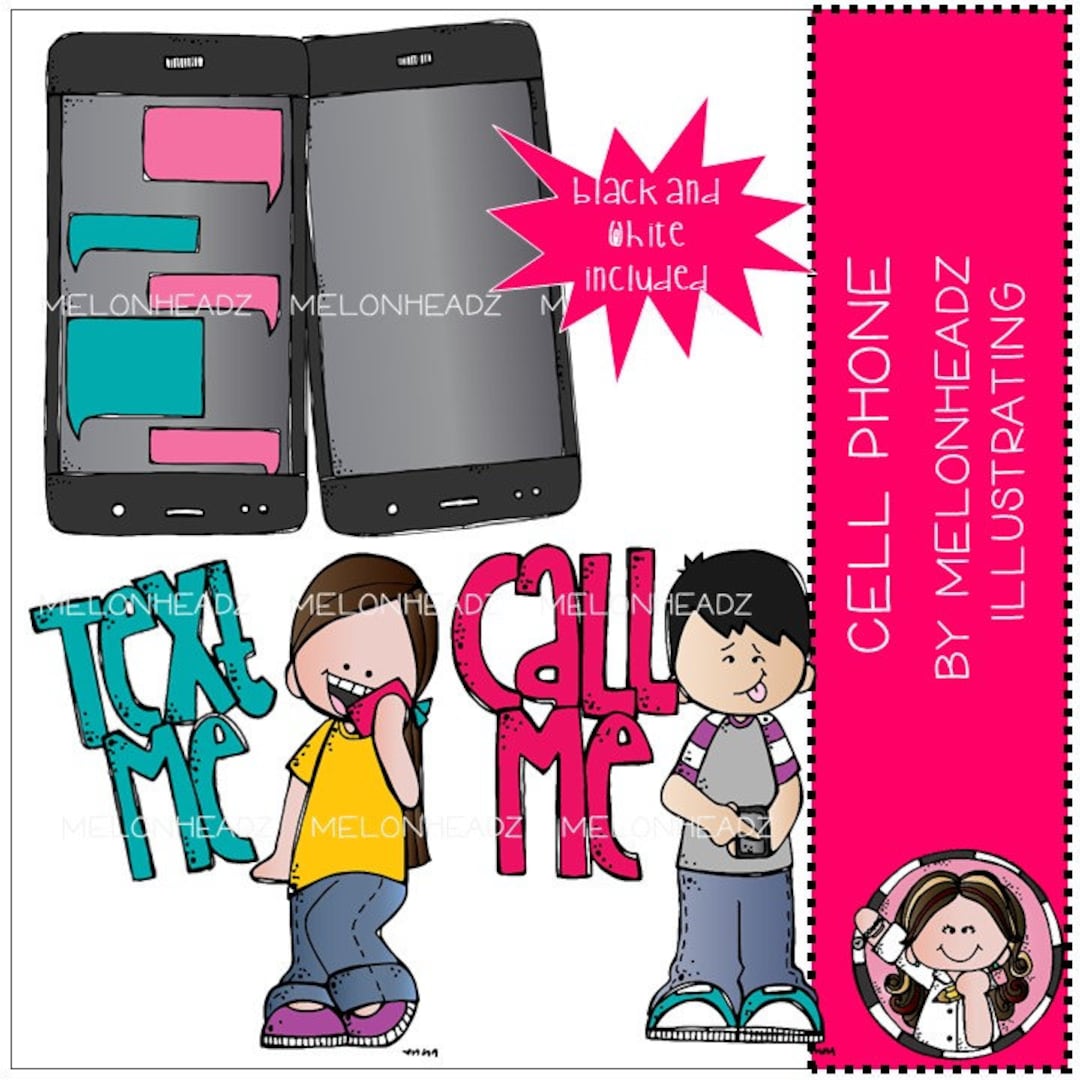 Cell Phone Clip Art Mini - Etsy