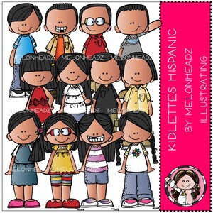 Kidlettes clip art - Hispanic