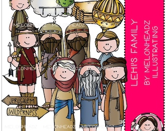 Lehi's Family clip art - COMBO PACK