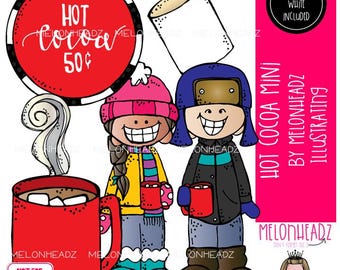 Hot Cocoa clip art, Winter, Hot Chocolate Mini